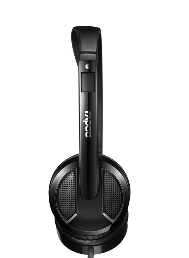 Rapoo On-Ear Stereo Headset With Mic Black - Image 4