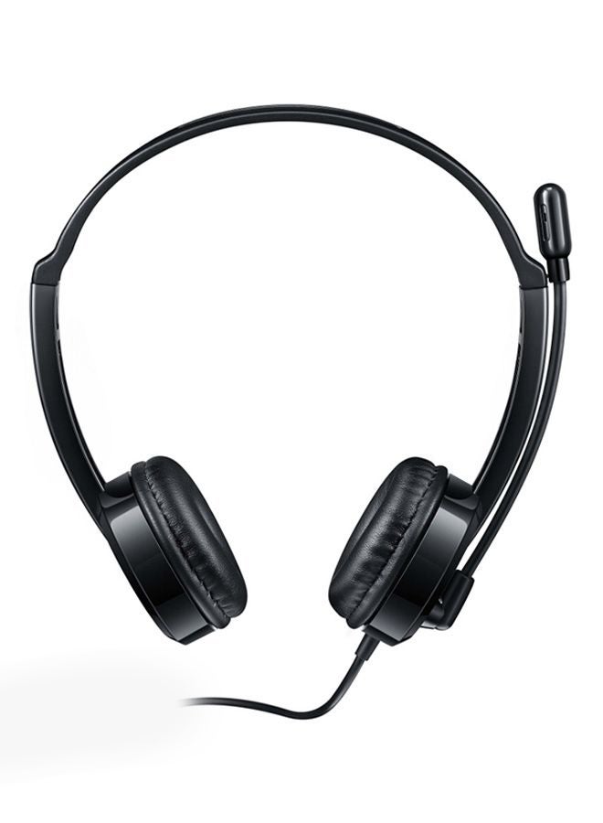 Rapoo On-Ear Stereo Headset With Mic Black - Image 2