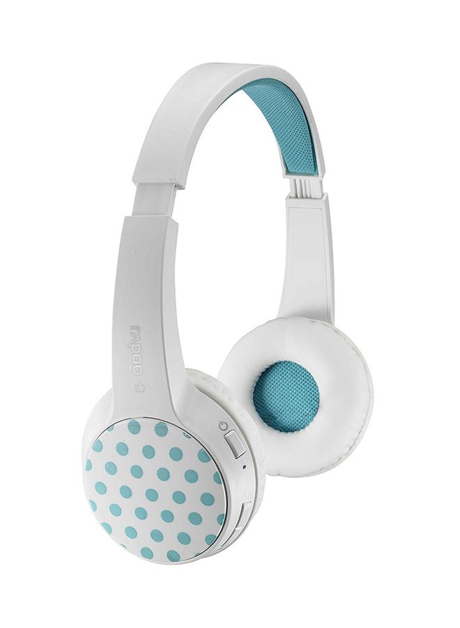 رابو سماعة بلوتوث ذات أشكال متعددة توضع على الأذن أبيض/أزرق - Image 1