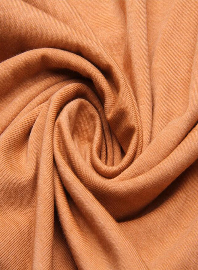 Printing Short Sleeve T-shirt Light Brown  - Image 3