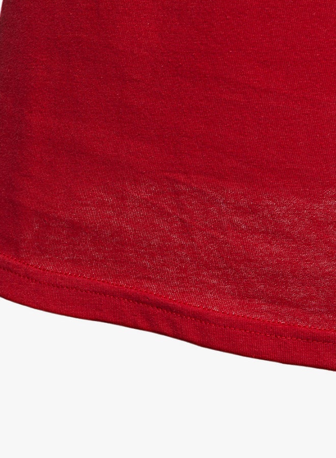 Active Letter Print Sleeveless Tank Top Red  - Image 5