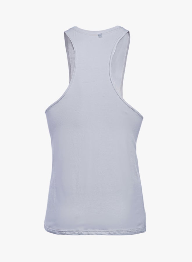 Active Letter Print Sleeveless Tank Top White  - Image 2