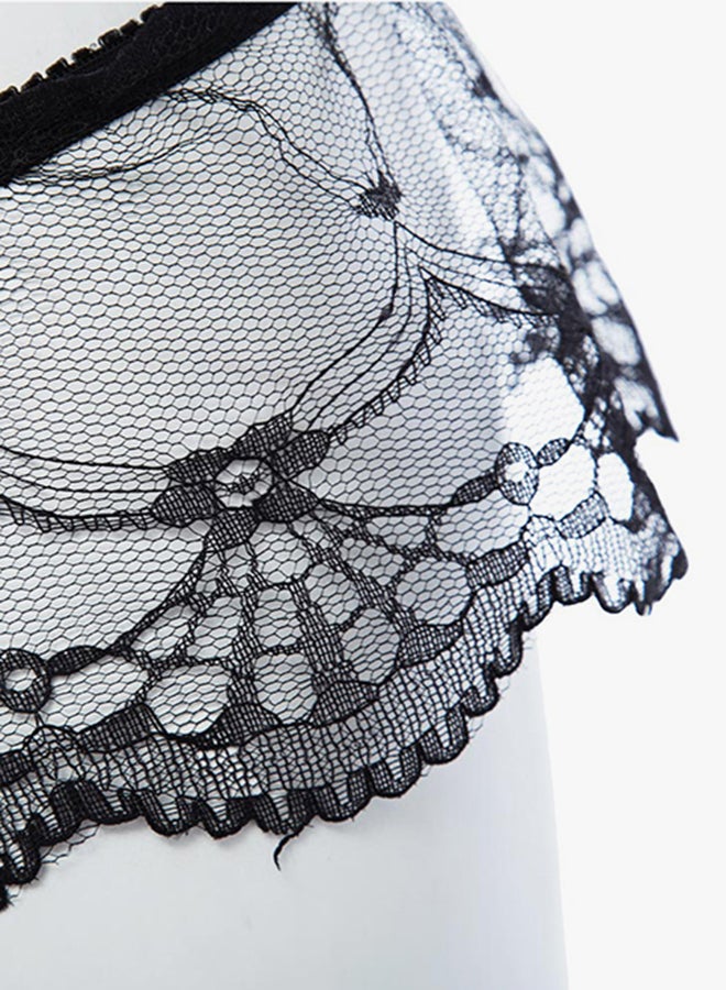 Lacework Straps Bikini Bottoms Black - Image 5