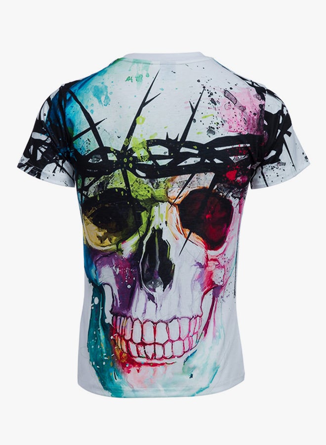 Printed Round Neck T-Shirt Multicolour  - Image 2