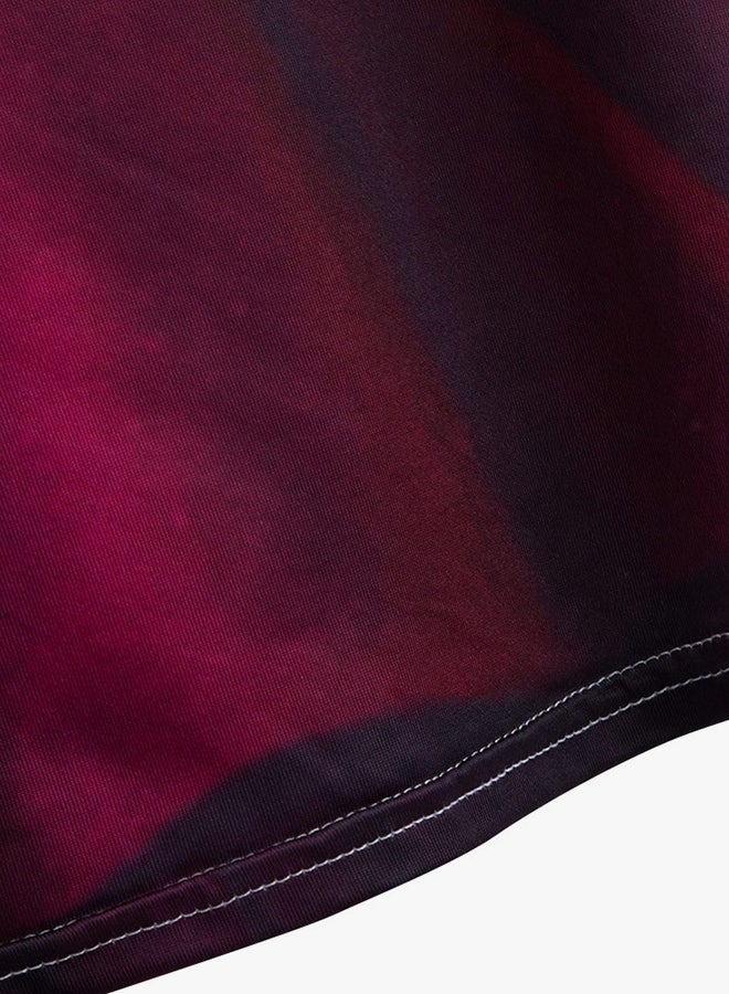 Loose Sleeveless Tank Top Wine Red - Image 5