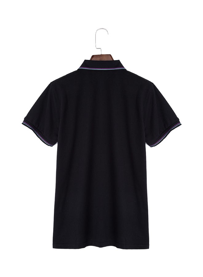 Polo Neck Casual Shirt Black  - Image 2