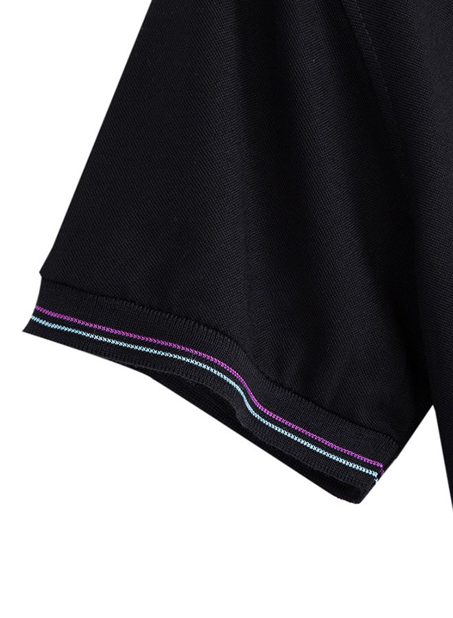 Polo Neck Casual Shirt Black  - Image 4