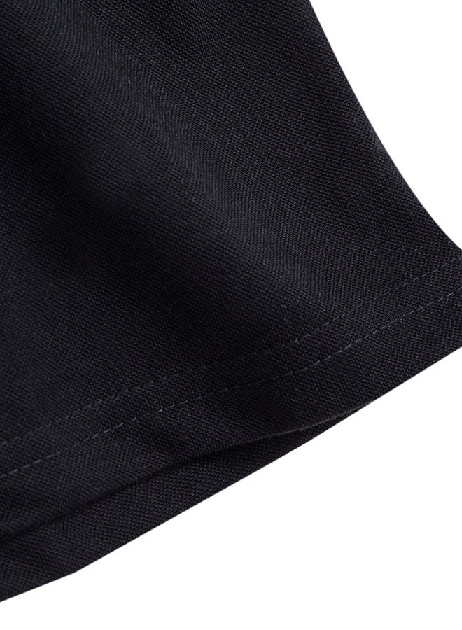 Polo Neck Casual Shirt Black  - Image 5