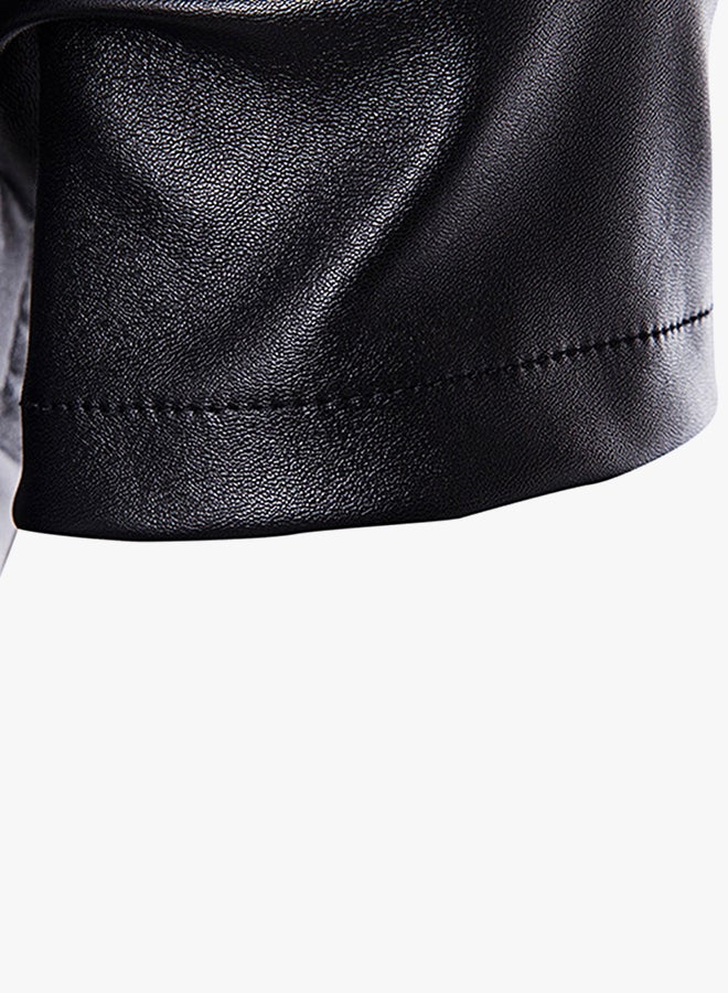 Zip Up Plaid Longline T-Shirt White/Black  - Image 4