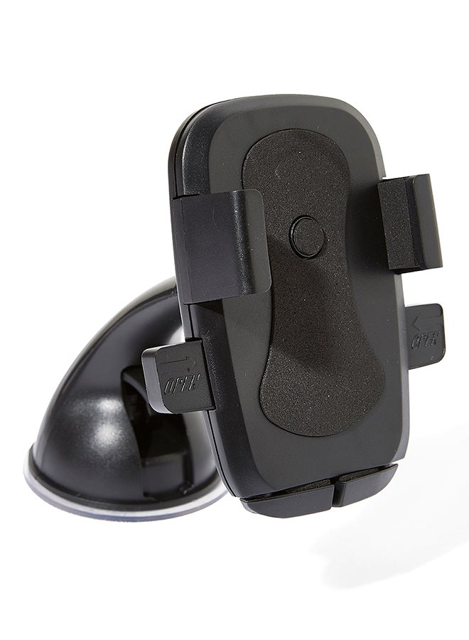 QLT Steering Wheel Mobile Car Mount Black - Image 1