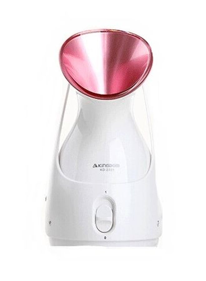 جهاز بخار فعال للوجه أبيض/ وردي - Image 1