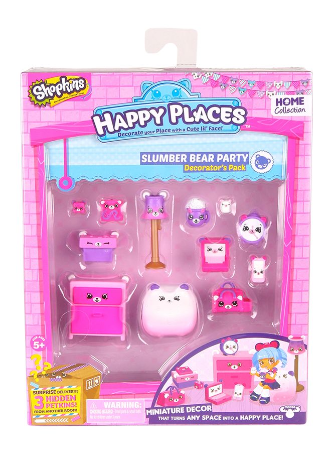 شوبكينز مجموعة محبي التصميم هابي بليسز من السلسلة 1 الإصدار 2 مكونة من مجموعة ألعاب - سلامبر بير