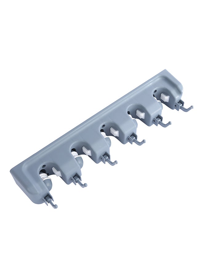 Generic Wall Mounted ABS Mop And Broom Holder Grey  - Image 2