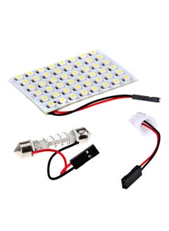 LED Light With T10 And Double Point Plug White/Yellow
