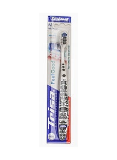 TRISA Feel Good Smart Clean Soft Toothbrush Black/White M 