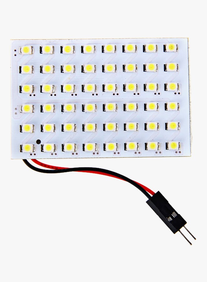 Generic - LED Light With T10 And Double Point Plug White/Yellow - Image 1