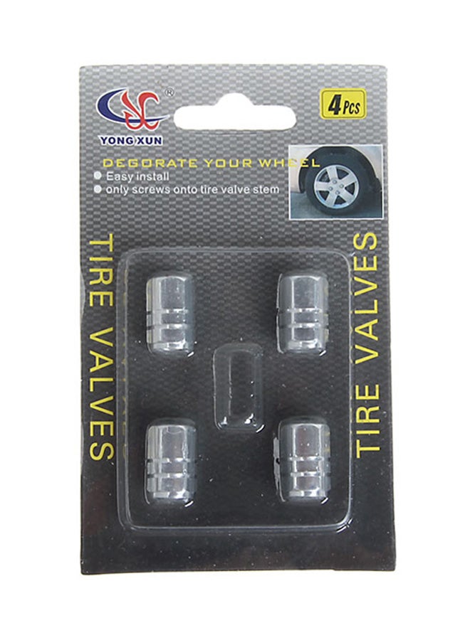 Generic - 4-Piece Car Tyre Valve Stem Cap - Image 1