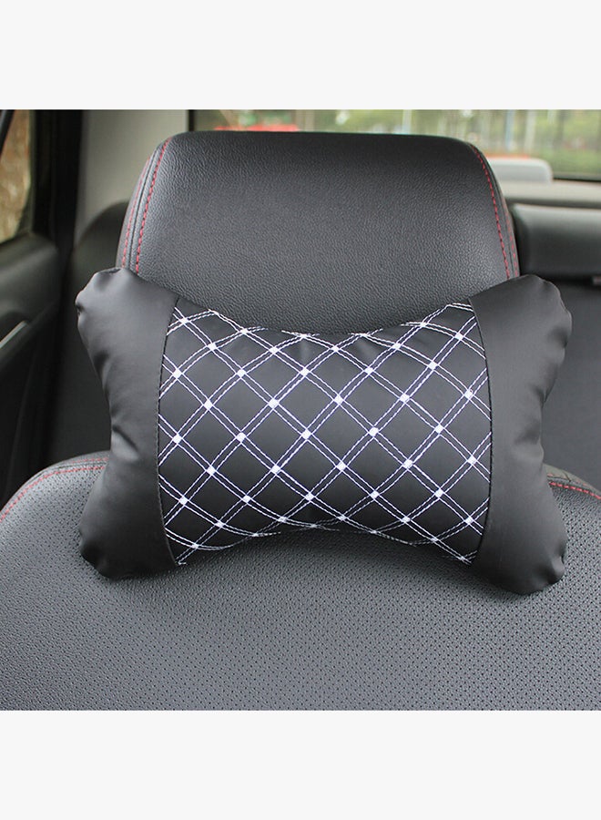 2-Piece Leather Car Neck Pillow - Image 2