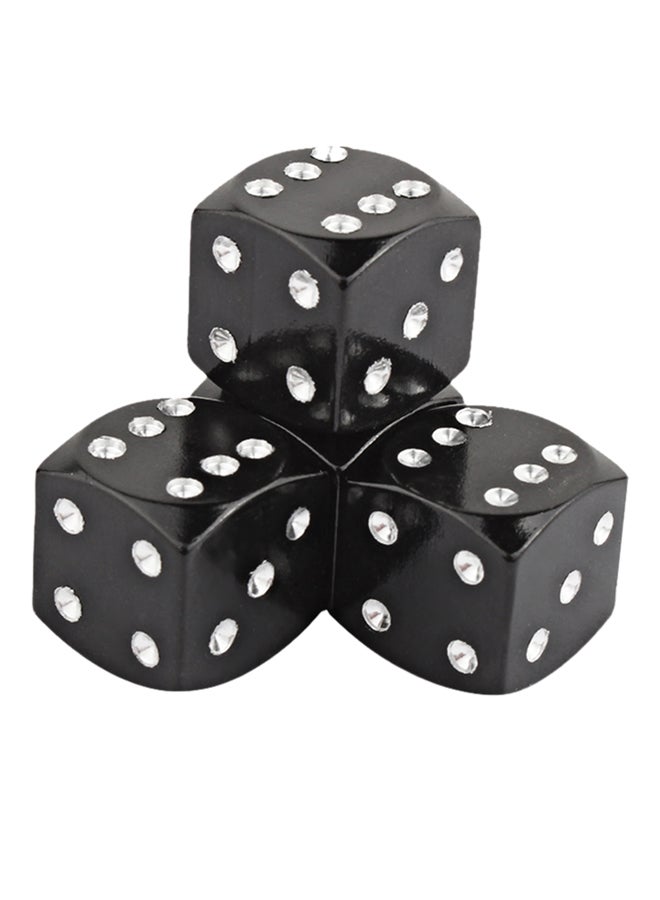 Generic 4-Piece Dice Shape Tire Valve Stems Cap Set  - Image 1