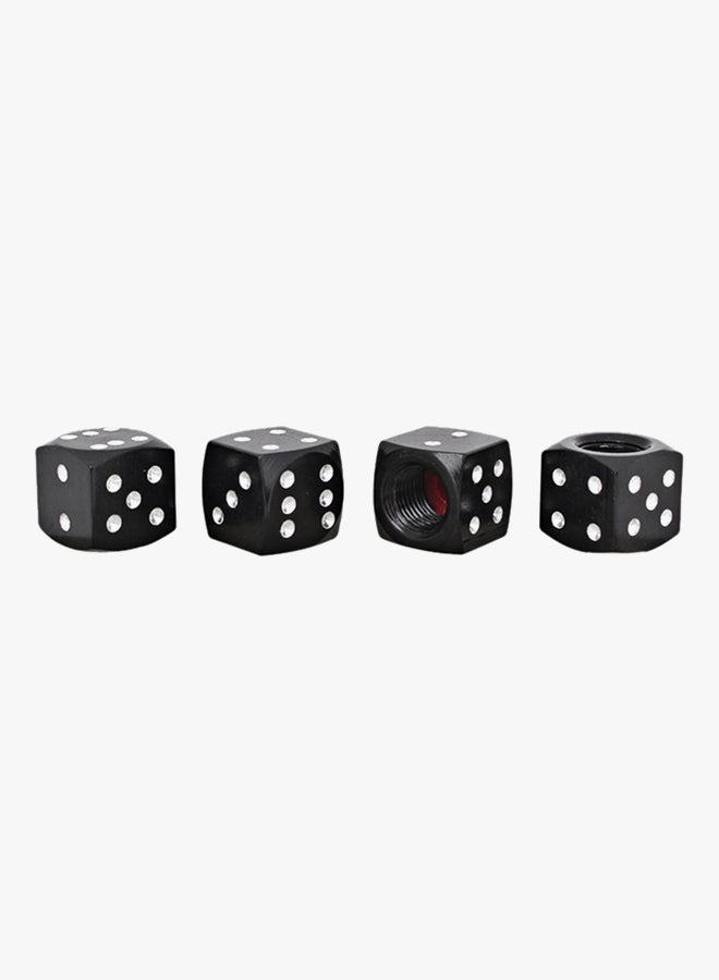 Generic 4-Piece Dice Shape Tire Valve Stems Cap Set  - Image 2