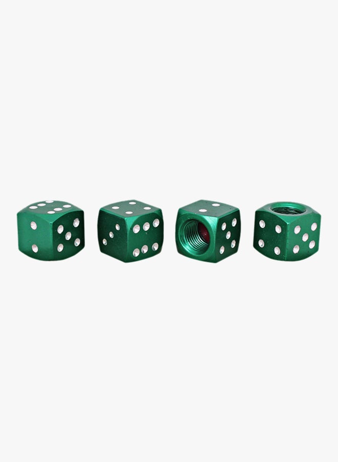 Generic 4-Piece Dice Shape Tire Valve Stems Cap Set  - Image 2