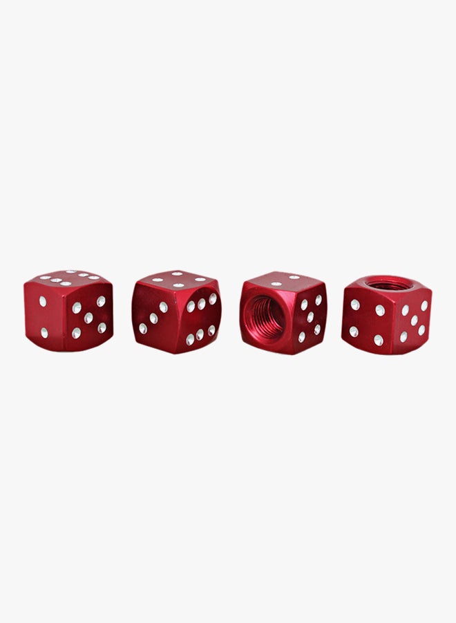 Generic 4-Piece Dice Shape Tire Valve Stems Cap Set  - Image 2