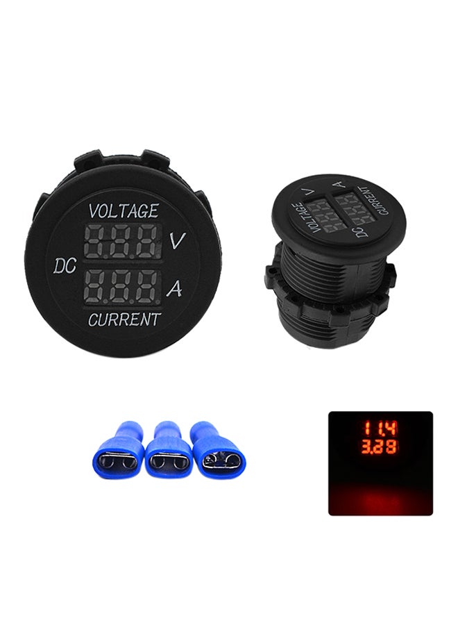 Generic Motorcycle Digital Voltmeter And Amperemeter  - Image 1