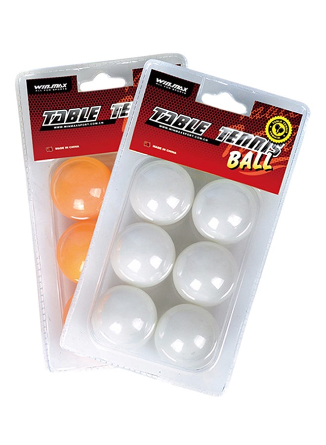 كرة تنس الطاولة 6 قطع - متنوعة