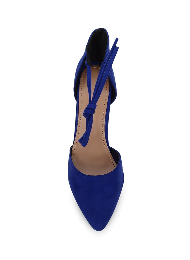 High Heel Ankle Strap Sandal Blue - Image 2