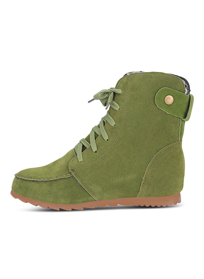 Generic - Lace-Up Elevator Boot Green - Image 1