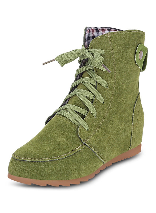 Generic - Lace-Up Elevator Boot Green - Image 1