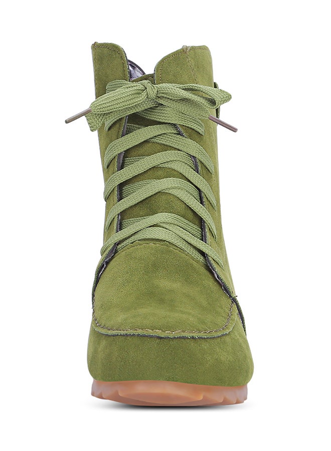 Generic - Lace-Up Elevator Boot Green - Image 1
