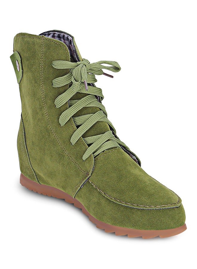 Generic - Lace-Up Elevator Boot Green - Image 1