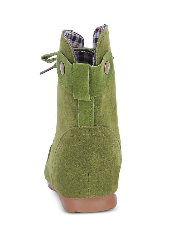 Generic - Lace-Up Elevator Boot Green - Image 1