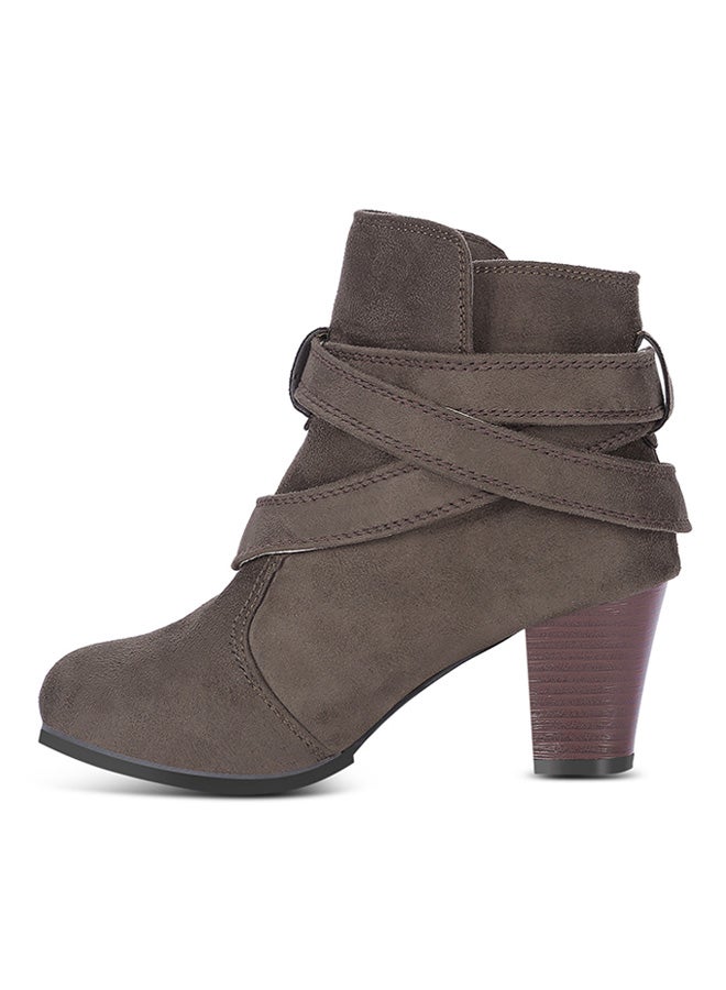 Vintage Ankle-Length Boot Grey - Image 3