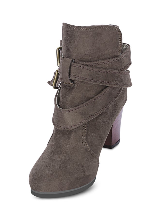Vintage Ankle-Length Boot Grey - Image 4