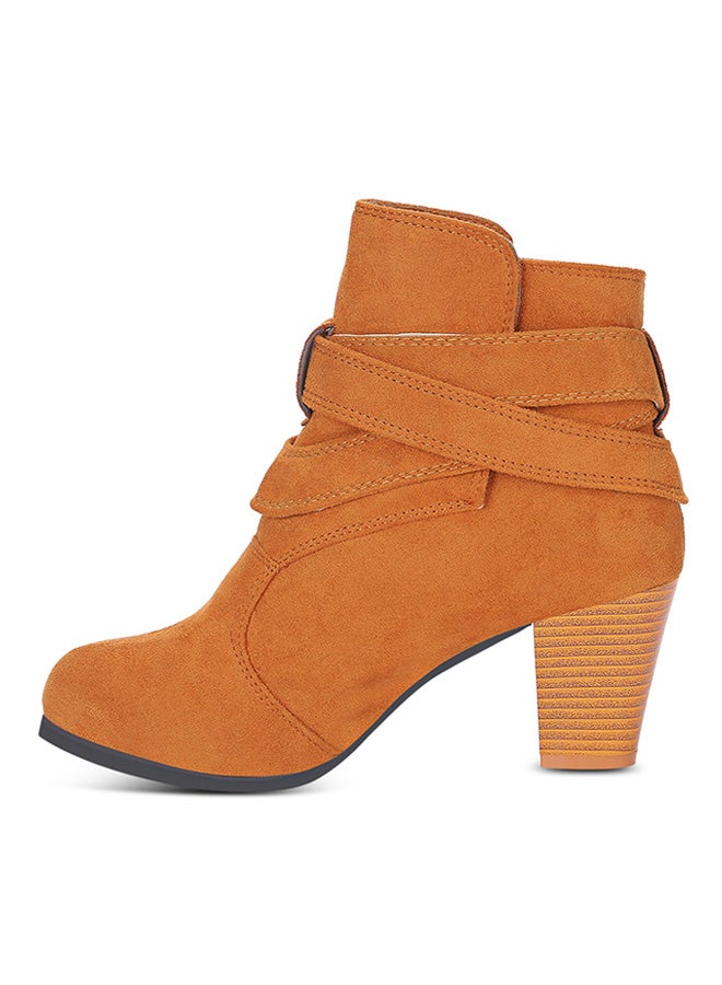 Generic - Vintage Ankle-Length Boot Light Brown - Image 1