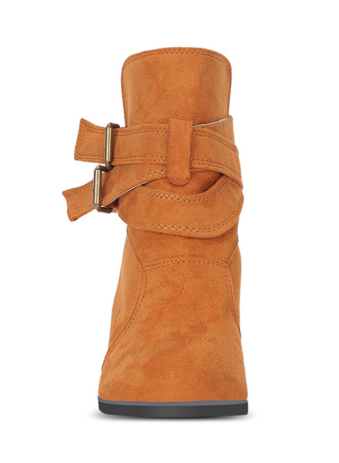 Generic - Vintage Ankle-Length Boot Light Brown - Image 1