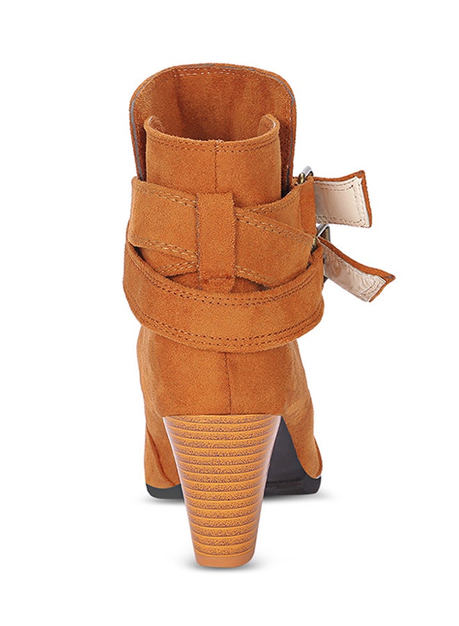 Generic - Vintage Ankle-Length Boot Light Brown - Image 1