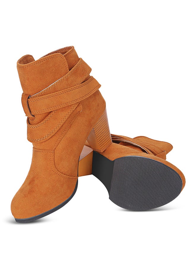 Generic - Vintage Ankle-Length Boot Light Brown - Image 1