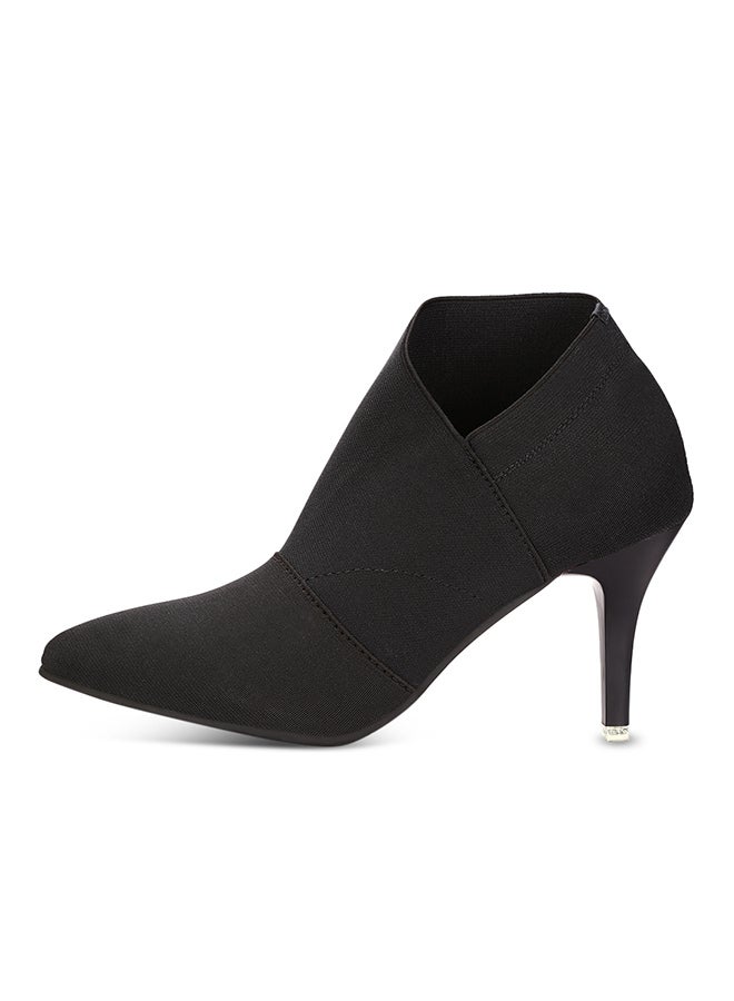 Pointed Toe Ankle Boot Black - Image 3
