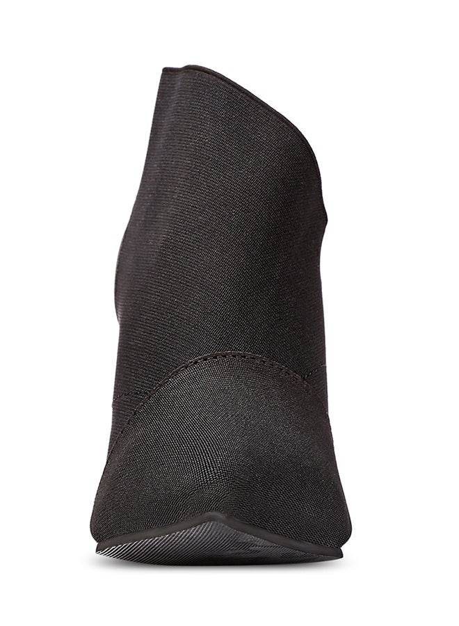 Pointed Toe Ankle Boot Black - Image 4
