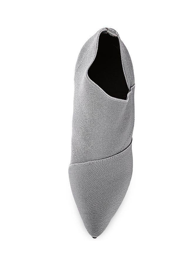 Pointed Toe Ankle Boot Grey  - Image 2