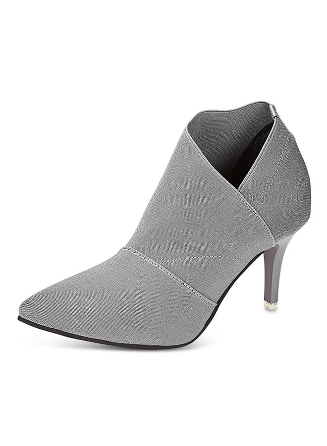 Pointed Toe Ankle Boot Grey