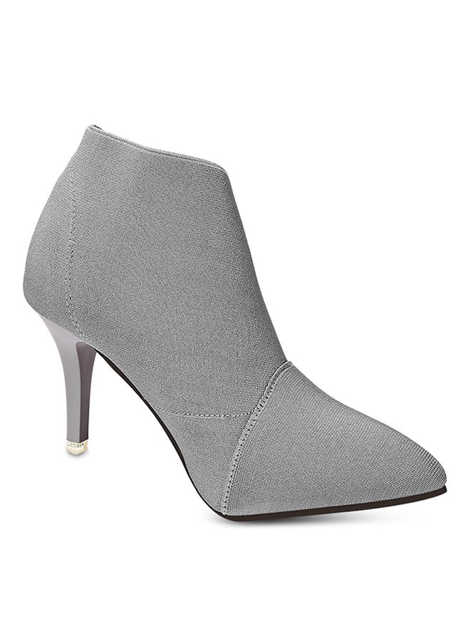 Pointed Toe Ankle Boot Grey