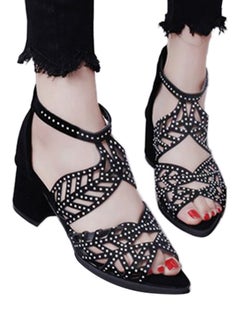 Generic Rhinestone Studded Sandal Black  - Image 5
