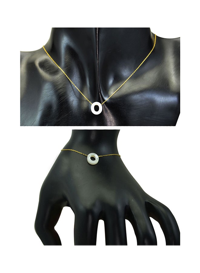 Vera Perla - 18 Karat Gold O Pearl Jewellery Set - Image 1