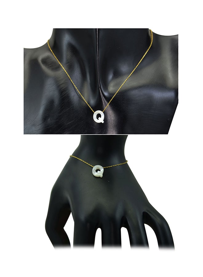 18 Karat Gold Q Pearl Jewellery Set