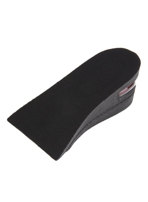 Pair Of Adjustable Heel Insoles Pad Black