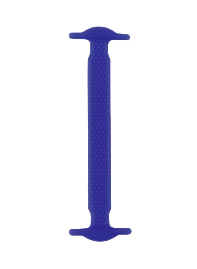 OUTAD - 16-Piece Elastic Silicone Shoelace Set Blue - Image 1